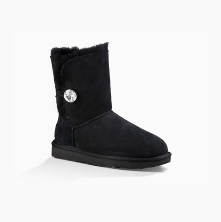 UGG Bailey Button Bling Black Boots for Women (DZKH19047)